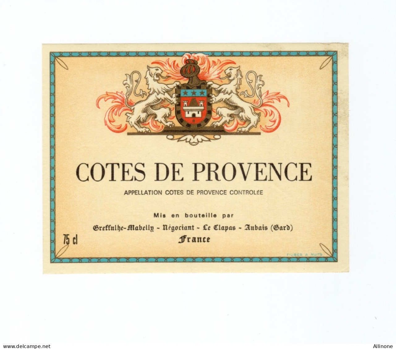 Etiquette De Vin COTES DE PROVEMNCE  TB Neuve - Collections & Sets