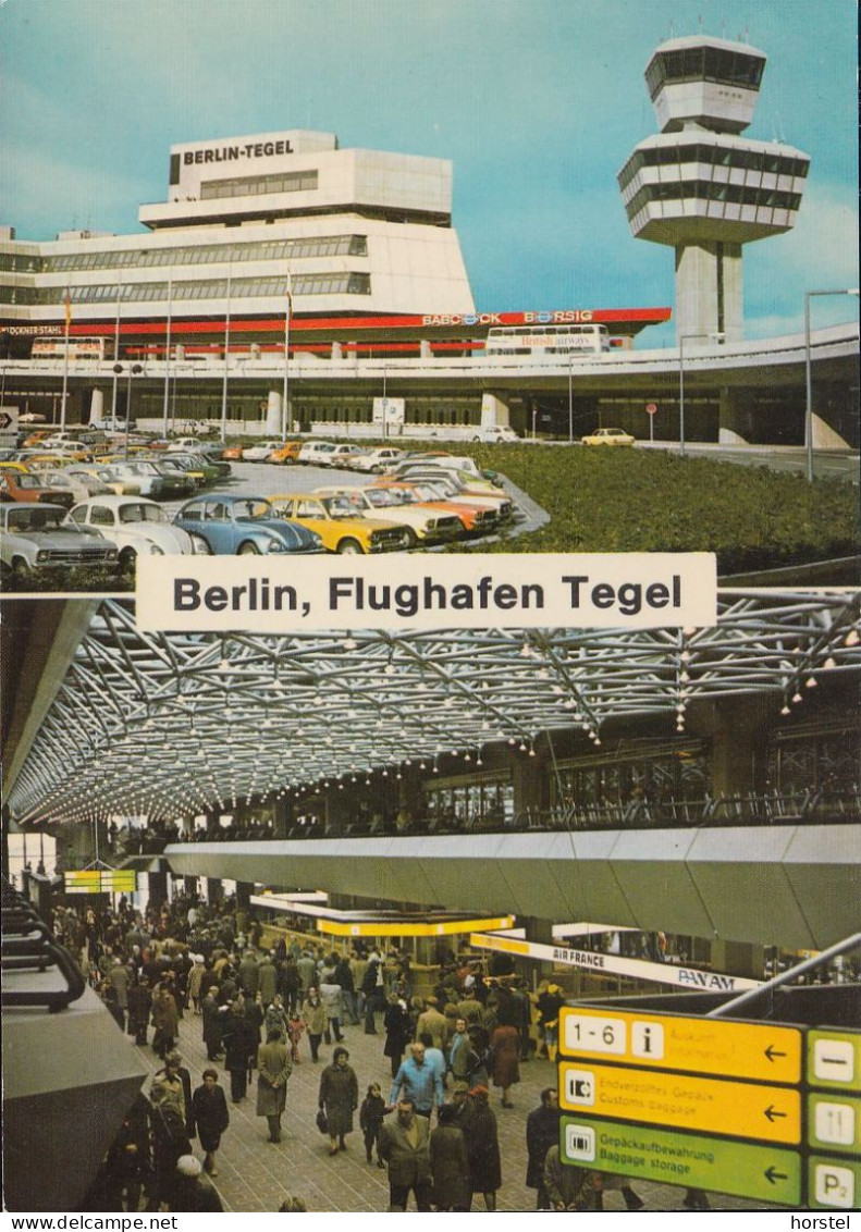 D-13405  Berlin - Flughafen Tegel - Airport - Parkplatz - Cars - VW Golf - Innenansicht - Air France - Pan Am - Tegel