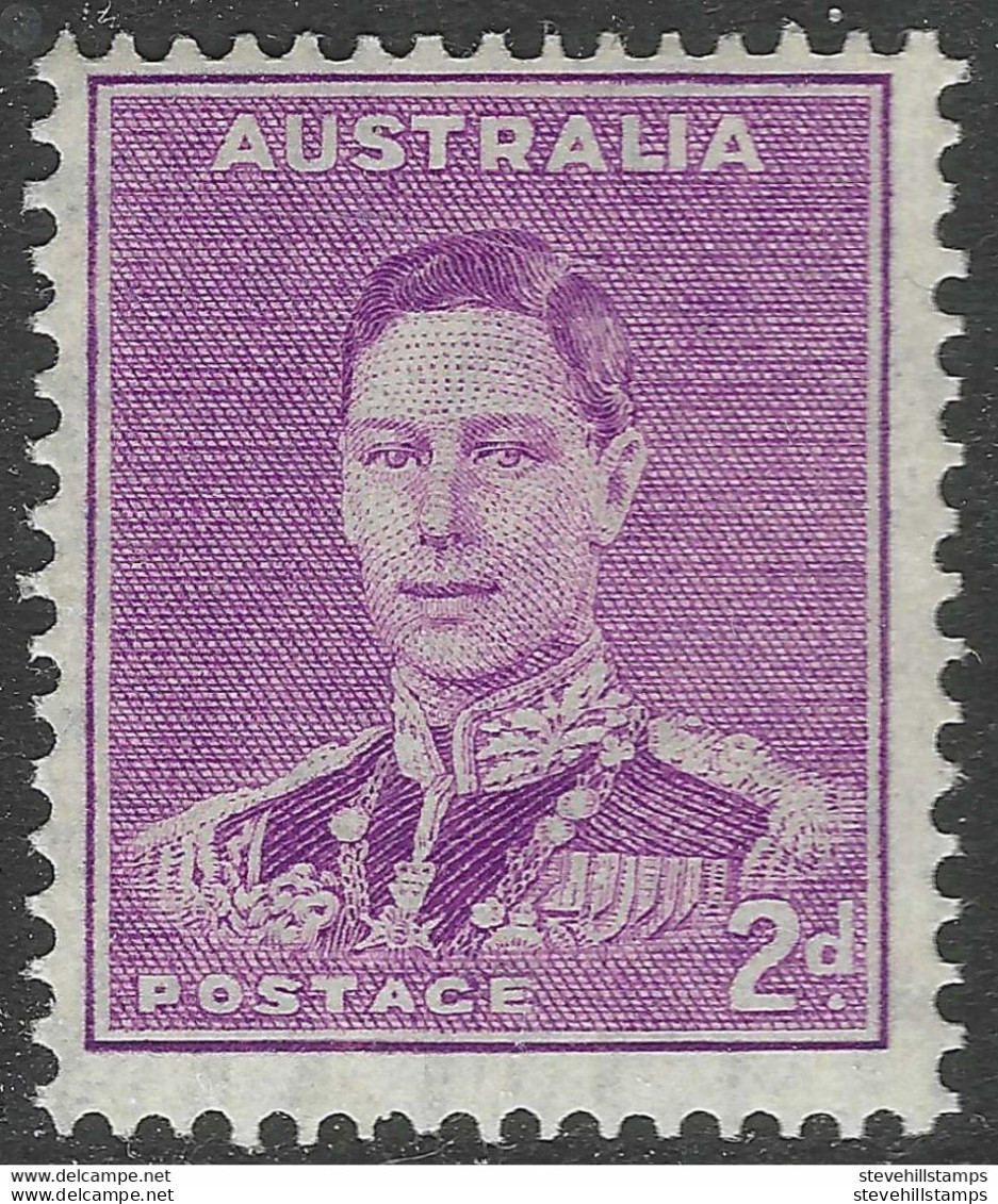 Australia. 1937-49 KGVI. 2d Purple MNH. P15X14 SG 185 - Nuevos