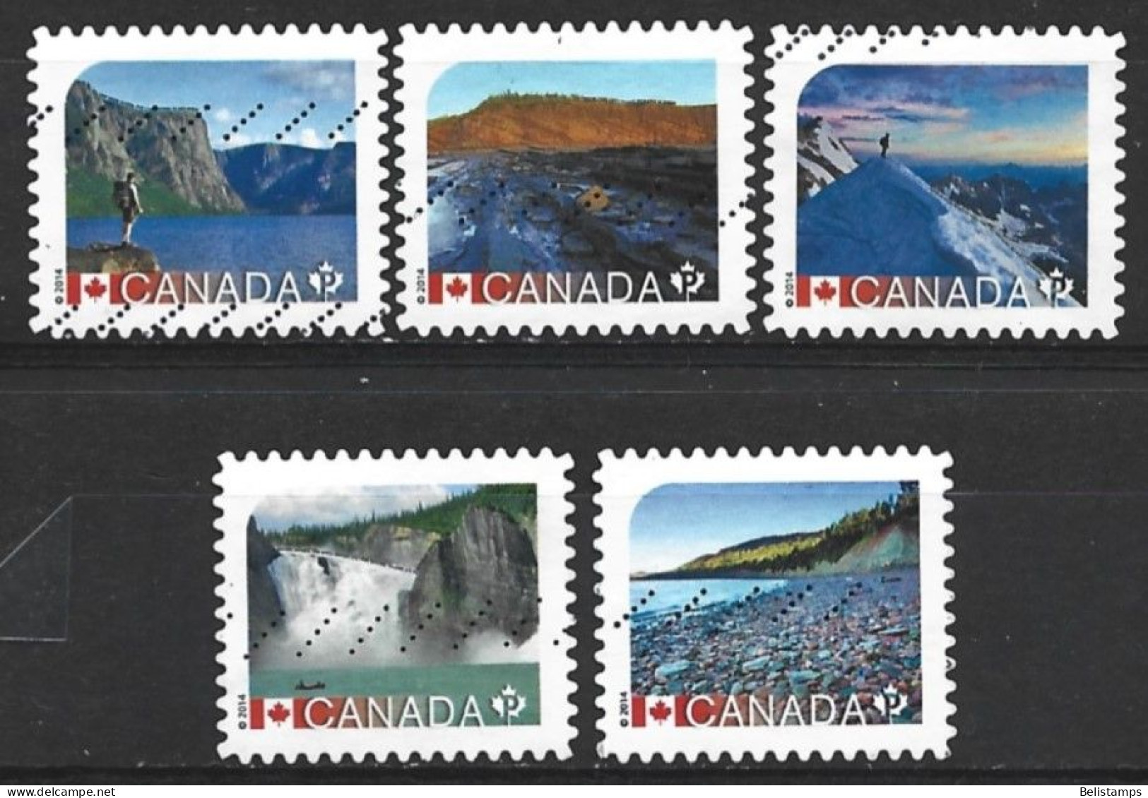 Canada 2014. Scott #2719-23 (U) UNESCO World Heritage Sites  *Complete Set* - Gebruikt