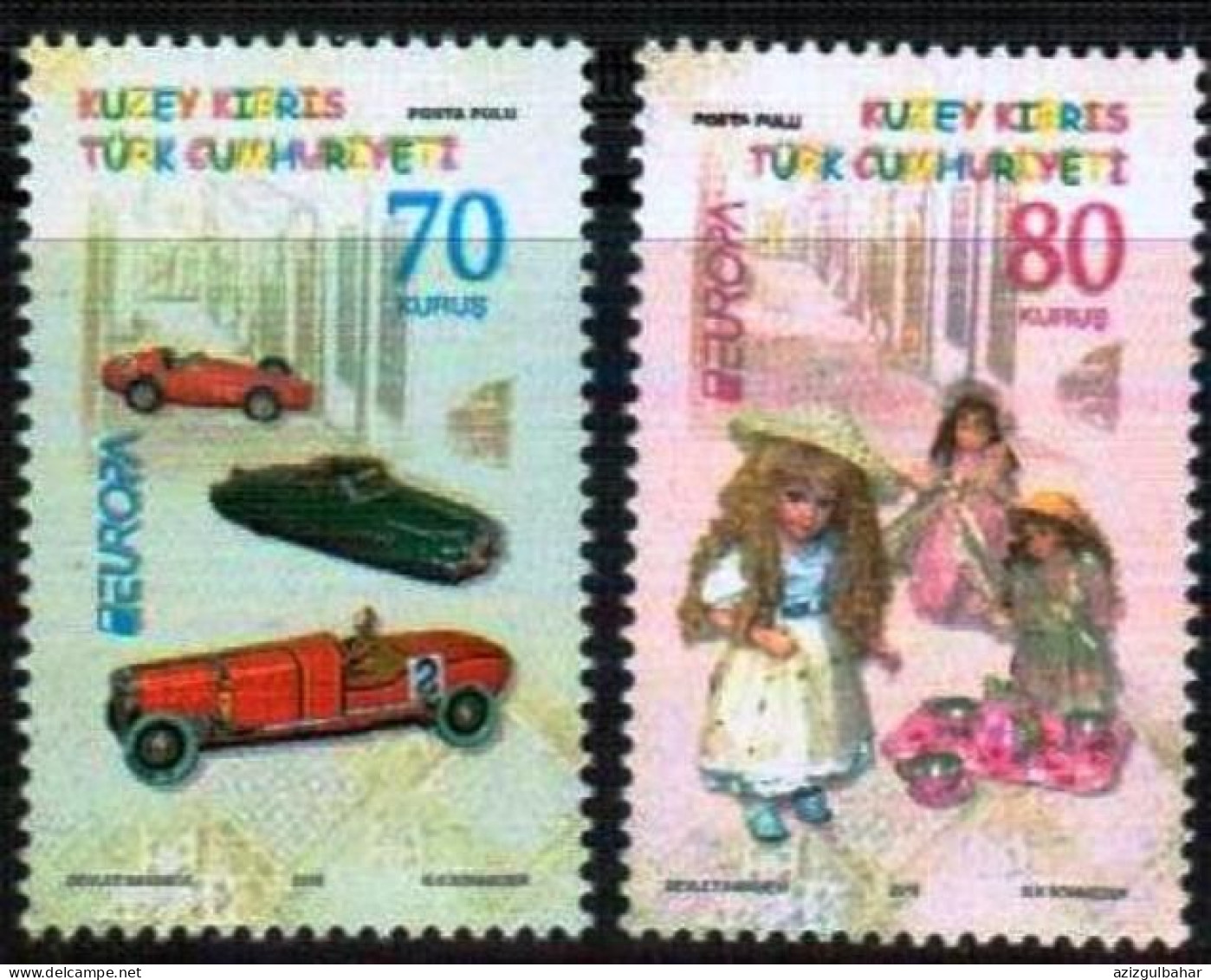 2015 - EUROPA - OLD TOYS -  TURKISH CYPRIOT STAMPS - STAMPS - - 2015