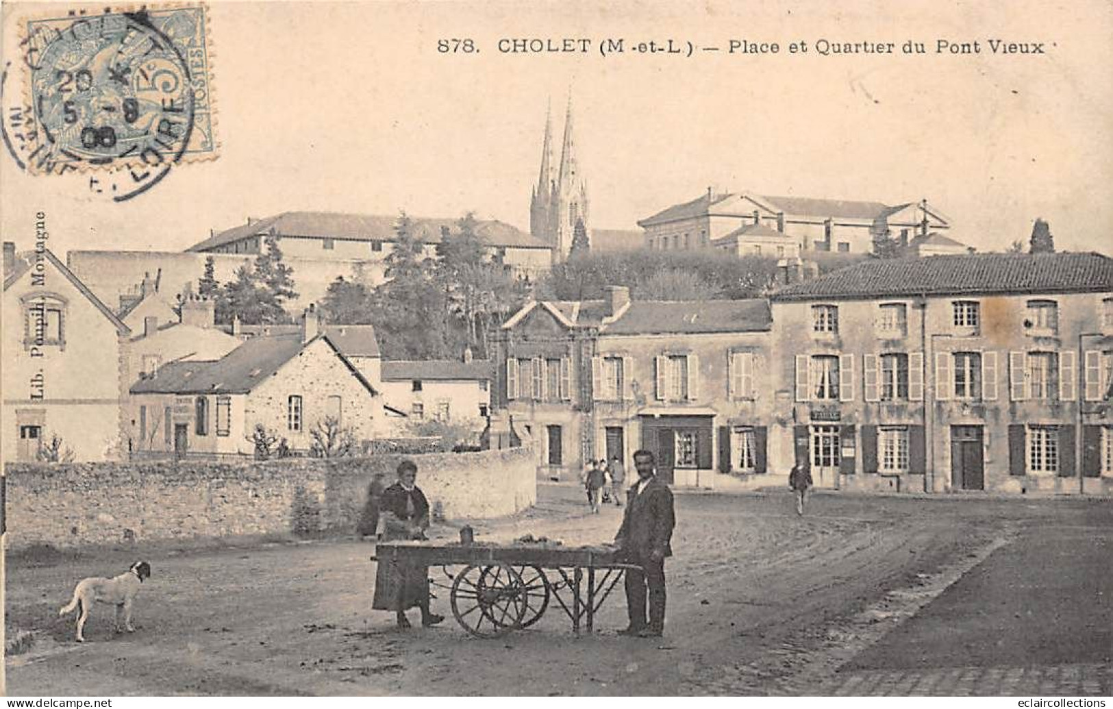 Cholet          49         Place Et Quartier Du Pont Vieux .Vendeur Ambulant De 4 Saisons    N°878          (Voir Scan) - Cholet