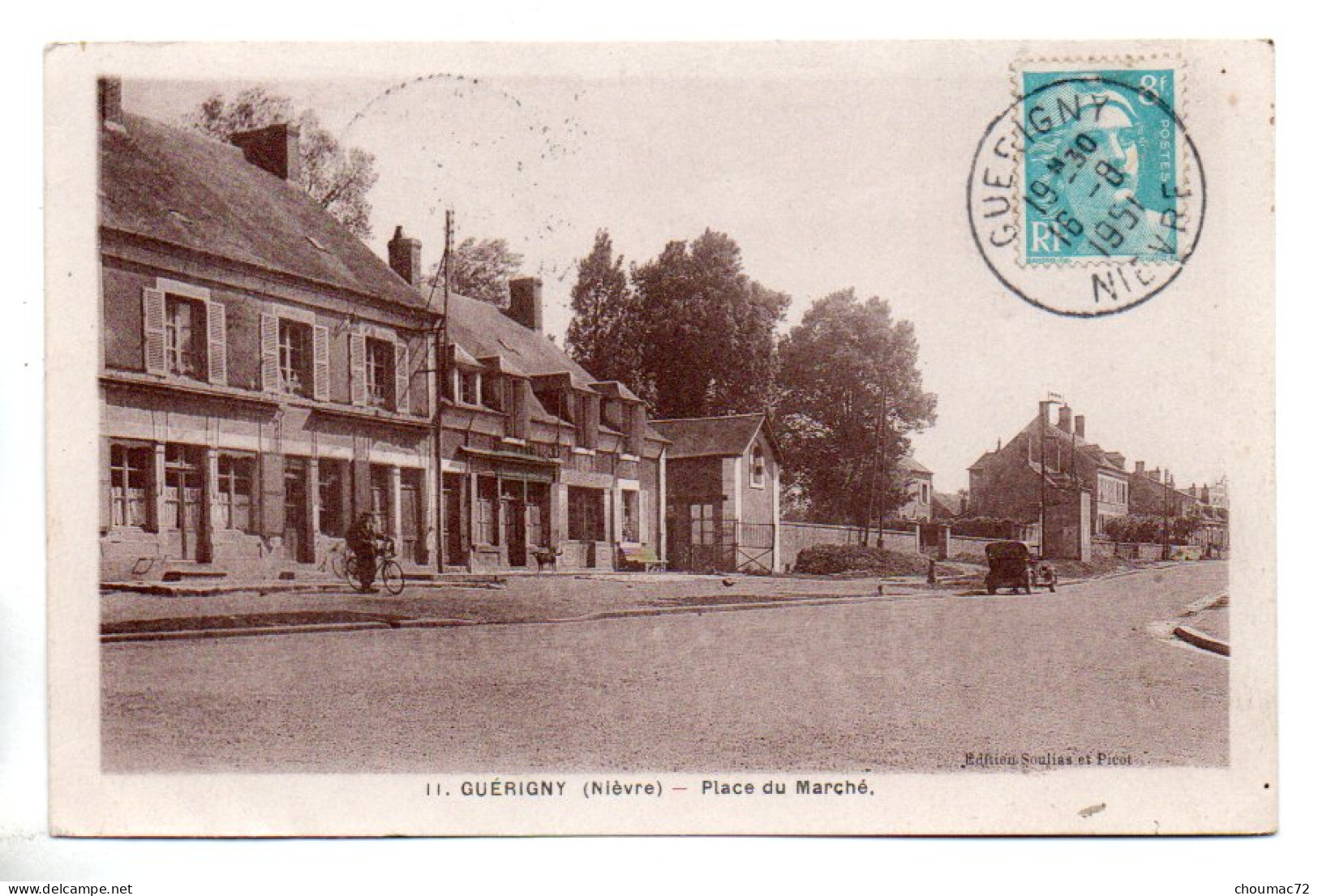 (58) 464, Guérigny, Edition Slouias Et Picot 11, Place Du Marché - Guerigny