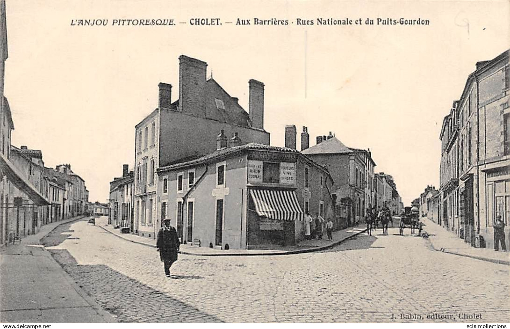 Cholet          49     Aux Barrières, Rues Nationale Et Du Puits Gourdon      (Voir Scan) - Cholet