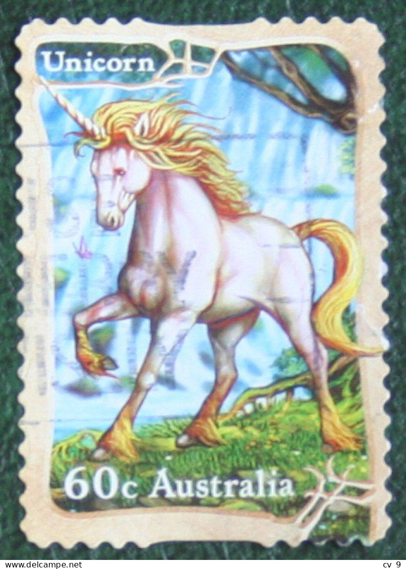 Mythical Creatures Self-adhesives Unicorn 2011 Mi 3630 Used Gebruikt Oblitere Australia Australien Australie - Used Stamps