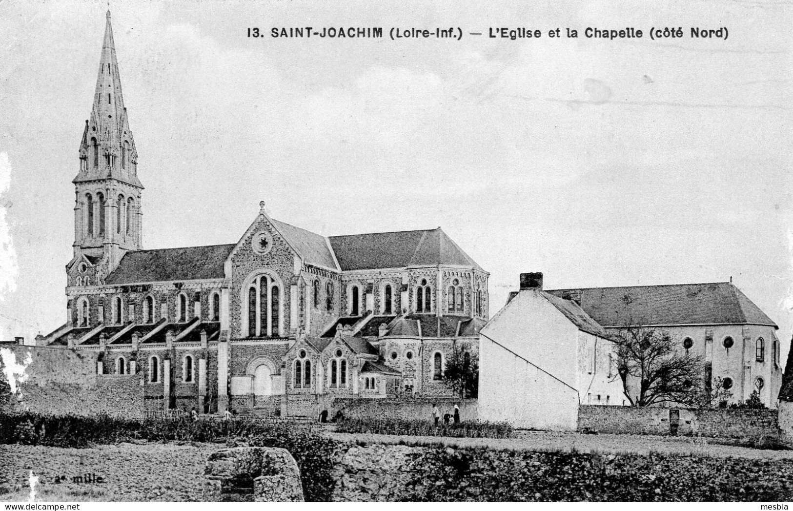 CPA -   SAINT - JOACHIM  (44)   L' Eglise Et La Chapelle  ( Coté Nord) - Saint-Joachim
