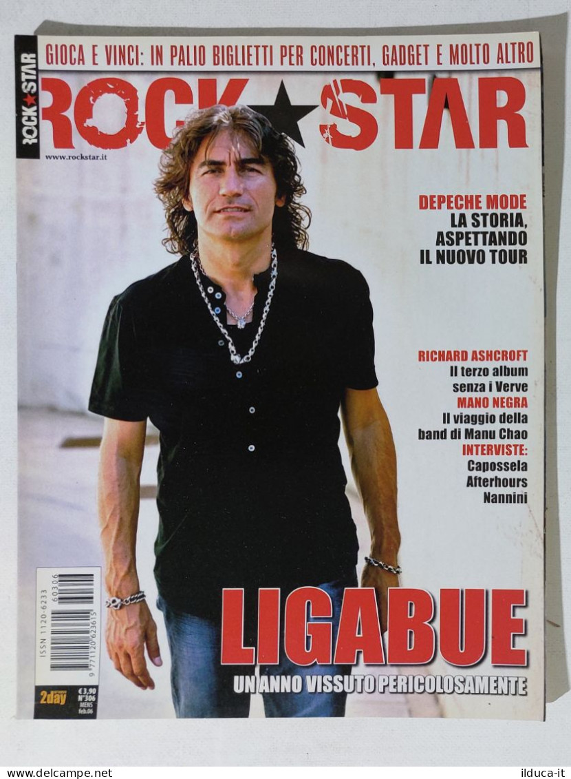 40006 Rockstar 2006 N. 306 - Ligabue / Depeche Mode / Mano Negra - Musique