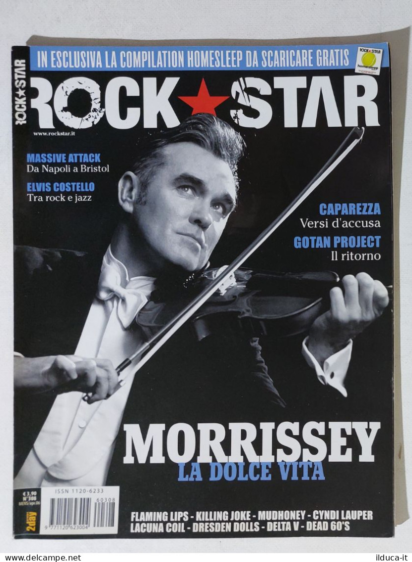 40008 Rockstar 2006 N. 308 - Morrissey / Caparezza / Massive Attack / Delta V - Musique