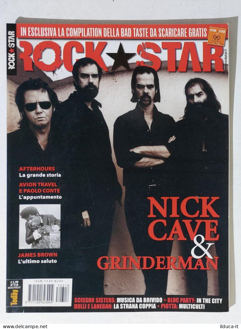 40020 Rockstar 2007 N. 318 - Nick Cave E Grinderman / Afterhours / Avion Travel - Musik