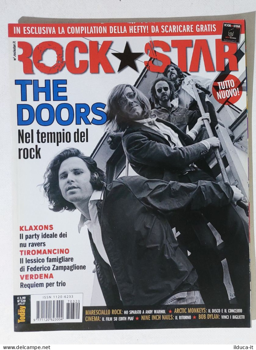 40023 Rockstar 2007 N. 320 - The Doors / Klaxons / Tiromancino / Verdena - Musique