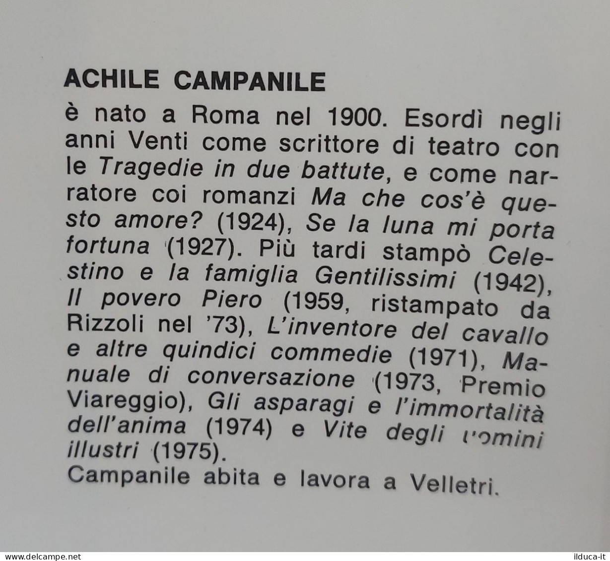 38953 V Achille Campanile - L'eroe - Rizzoli 1976 (I Edizione) - Classici