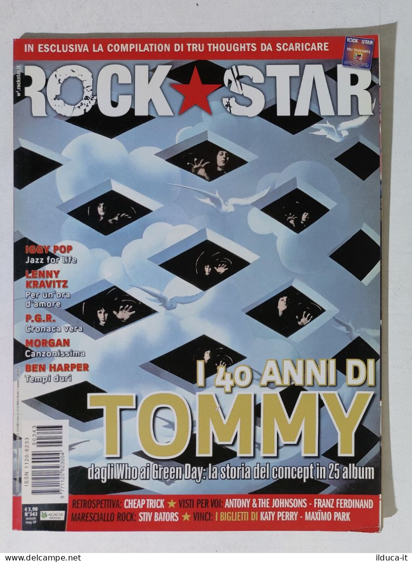 43827 Rockstar 2009 N. 343 - 25 Concept Album Della Storia Del Rock / PGR - Musica