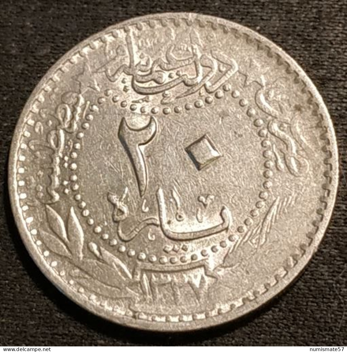 TURQUIE - TURKEY - 20 PARA 1912 ( 1327 - 4 ) - KM 761 - Mehmet V - "Reshat" à Droite De Toughra - Turquie