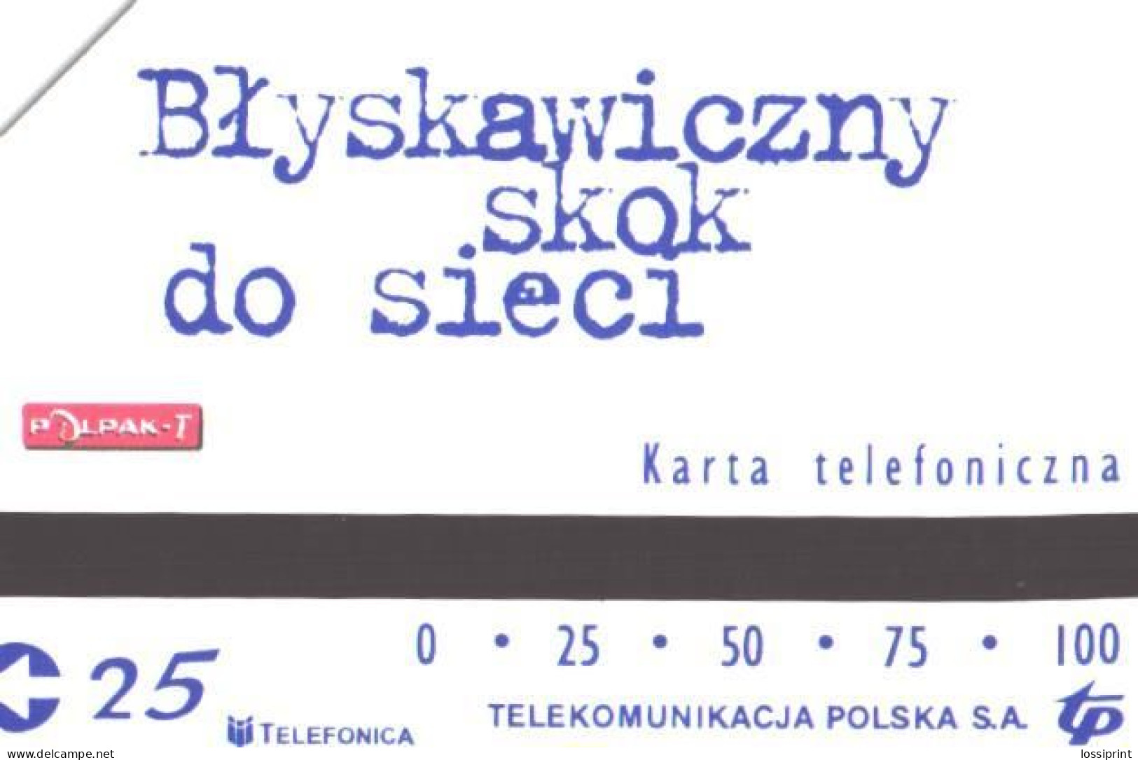 Poland:Used Phonecard, Telekomunikacja Polska S.A., 25 Units, Tiger - Jungle