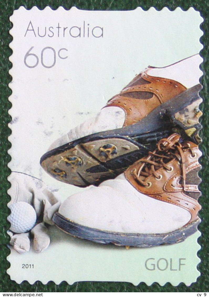 Golf Shoes Self-adhesive 2011 Mi 3617 Used Gebruikt Oblitere Australia Australien Australie - Used Stamps