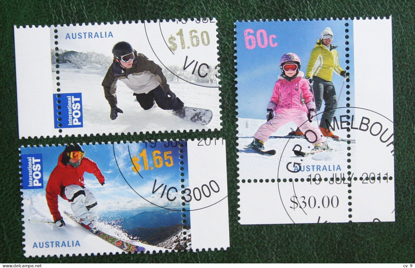 Winter Sports Skiing 2011 Mi 3598-3600 Used Gebruikt Oblitere Australia Australien Australie - Used Stamps