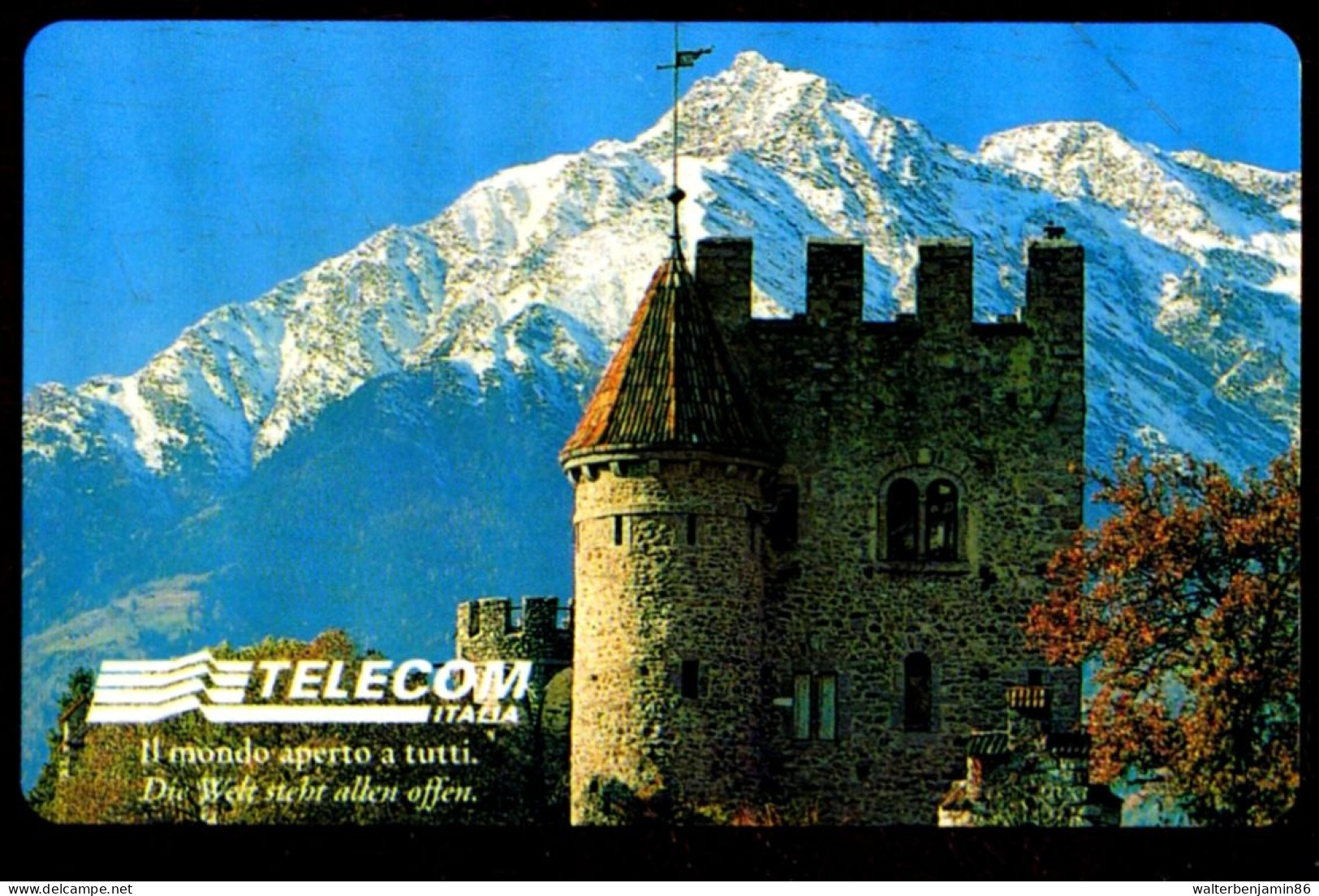 G AA 81 C&C 3128 SCHEDA TELEFONICA NUOVA MAGNETIZZATA CASTEL FONTANA CASTELLI VARIANTE PUNTI BLU - [3] Errores & Variedades