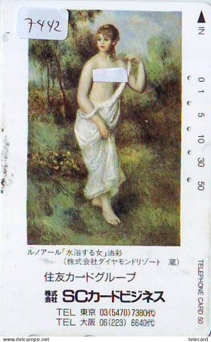 Télécarte Japon *  FEMME * EROTIQUE EROTIC PHONECARD JAPAN * TELEFONKARTE * BATHCLOTHES * LADY LINGERIE (7442) - Mode