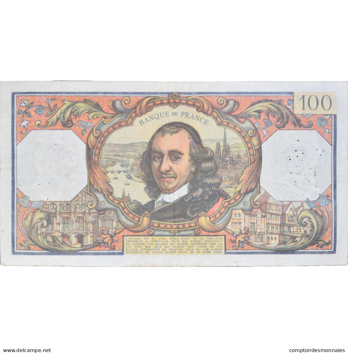 France, 100 Francs, Corneille, 1976, J.91677556, TTB, Fayette:65.51, KM:149f - 100 F 1964-1979 ''Corneille''