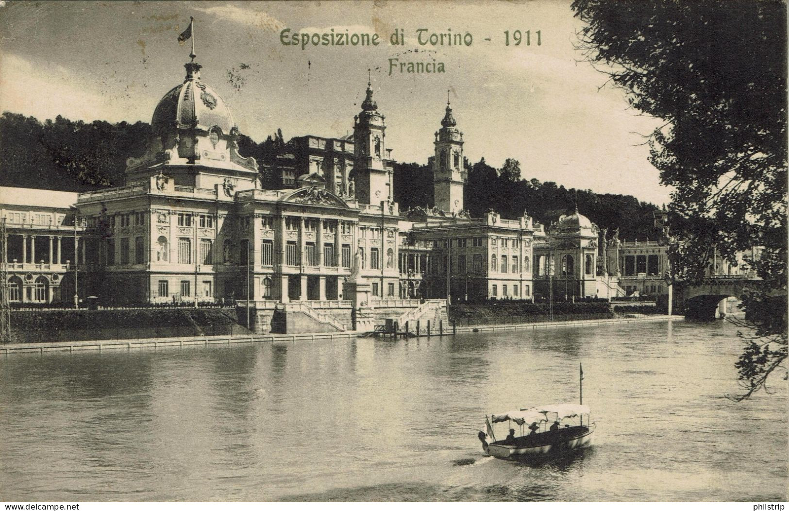 TORINO - Esposizione 1911 - Padiglione Francia - VIAGGIATA 1911 - ANNULLO ESPOSIZIONE - Rif. 1920 PI - Exposiciones