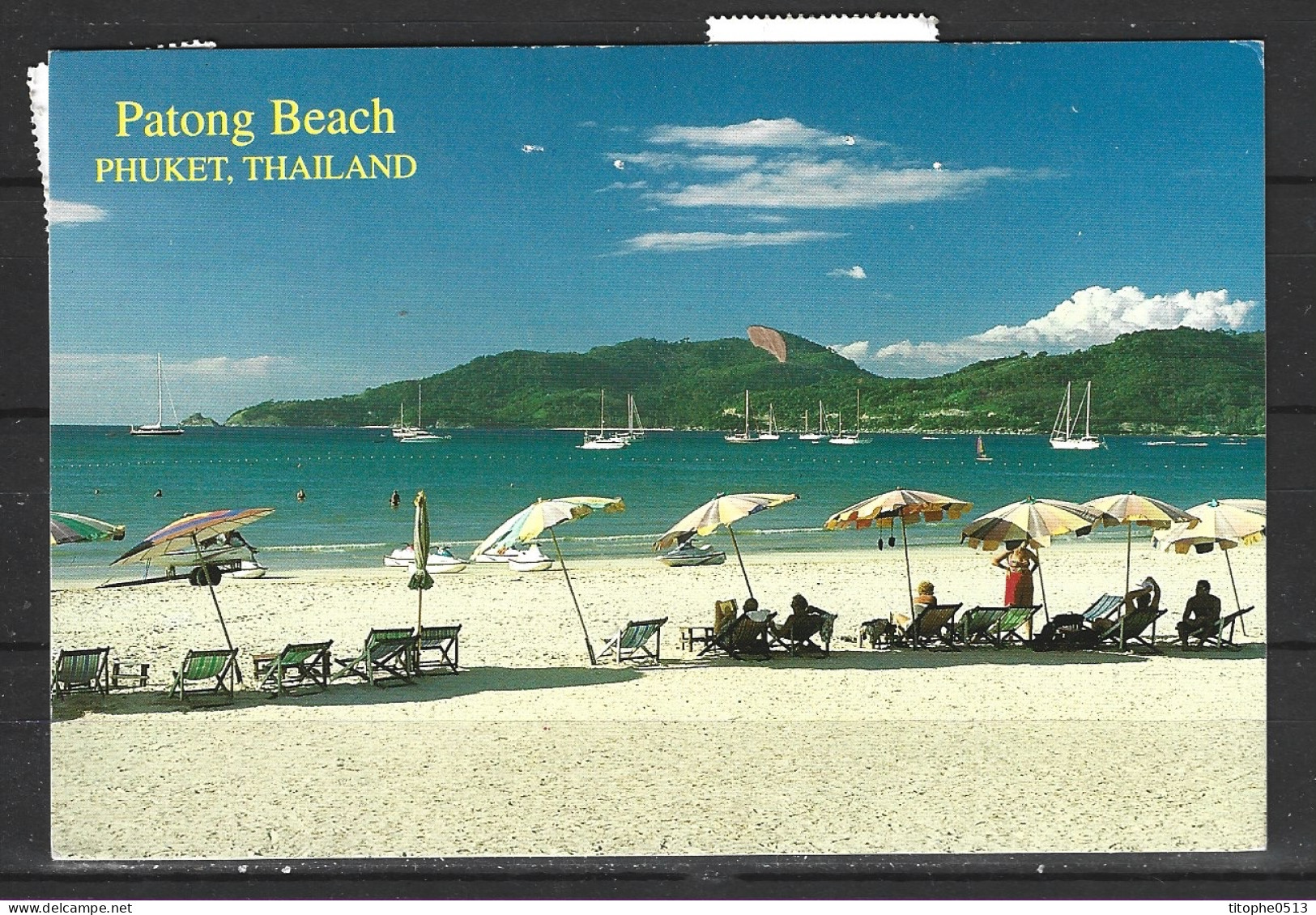 THAÏLANDE. Carte Postale Ayant Circulé. Phuket/Patong Beach. - Thaïlande