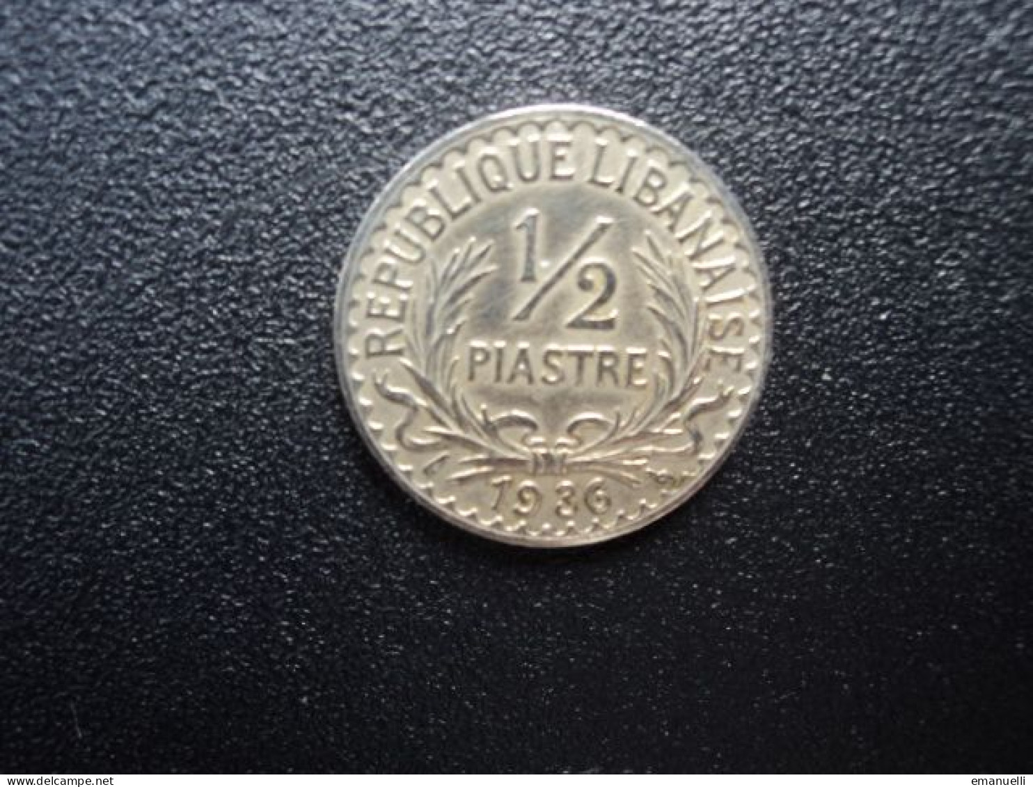 LIBAN * : 1/2 PIASTRE   1936    G.5 / KM 9      TTB+ - Libanon