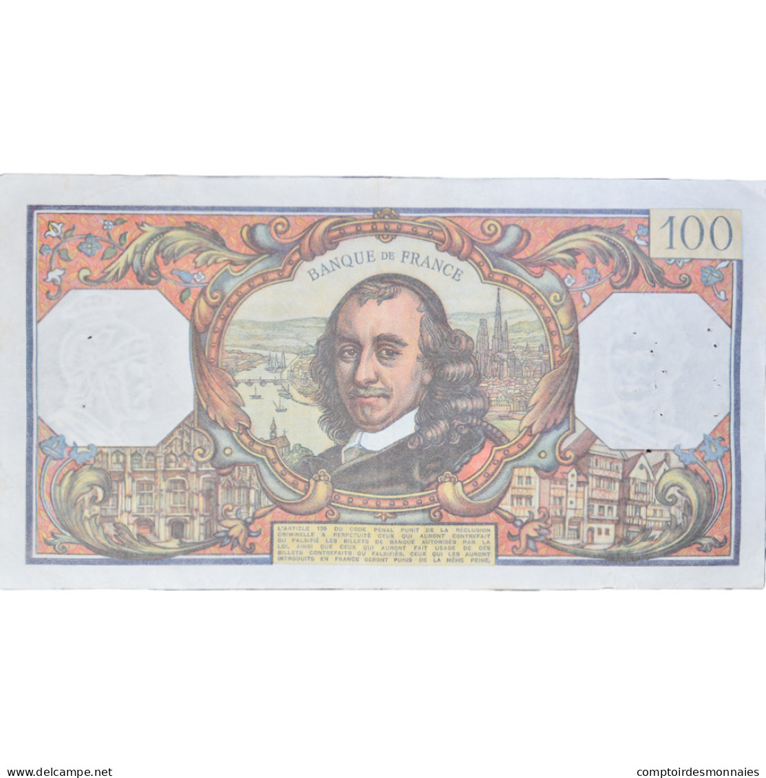 France, 100 Francs, Corneille, 1977, P.109495376, TTB, Fayette:65.58, KM:149f - 100 F 1964-1979 ''Corneille''