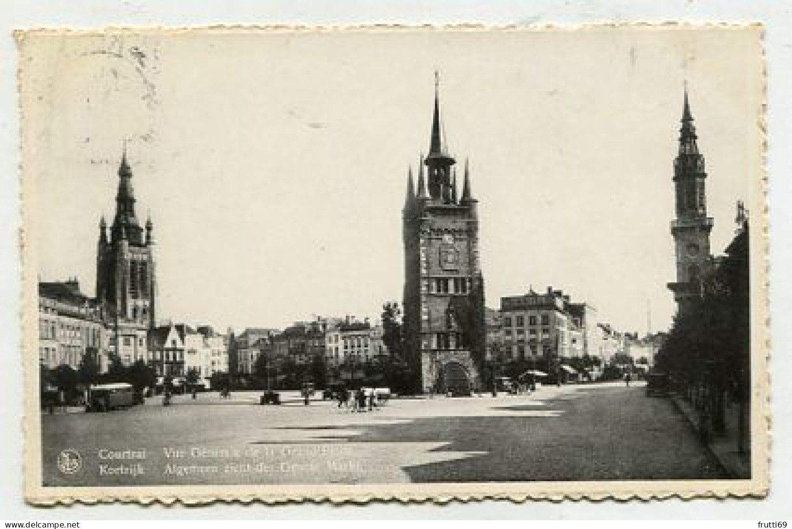 AK 156610 BELGIUM - Kortrijk - Algemeen Zicht Der Groote Markt - Kortrijk