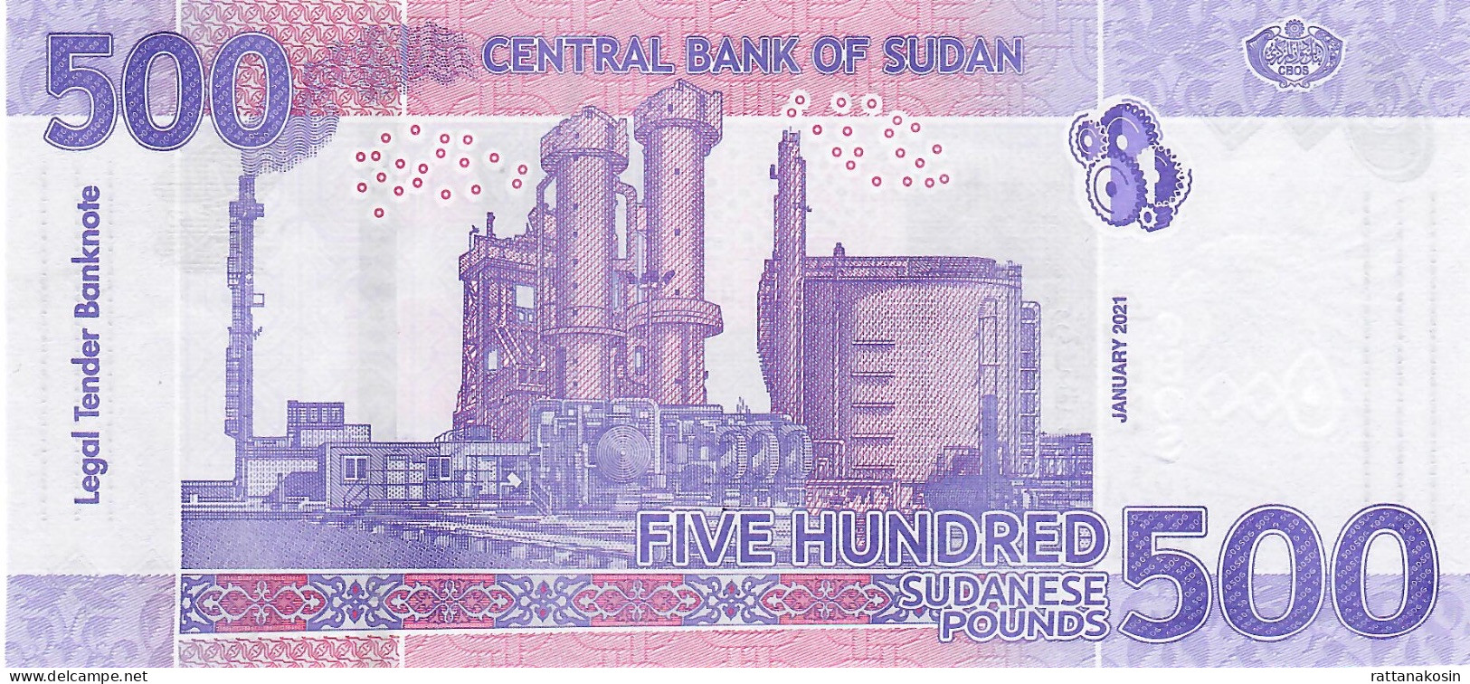 SUDAN NLP (=B416B1) 500 POUNDS 2021 #JH      UNC. - Soedan