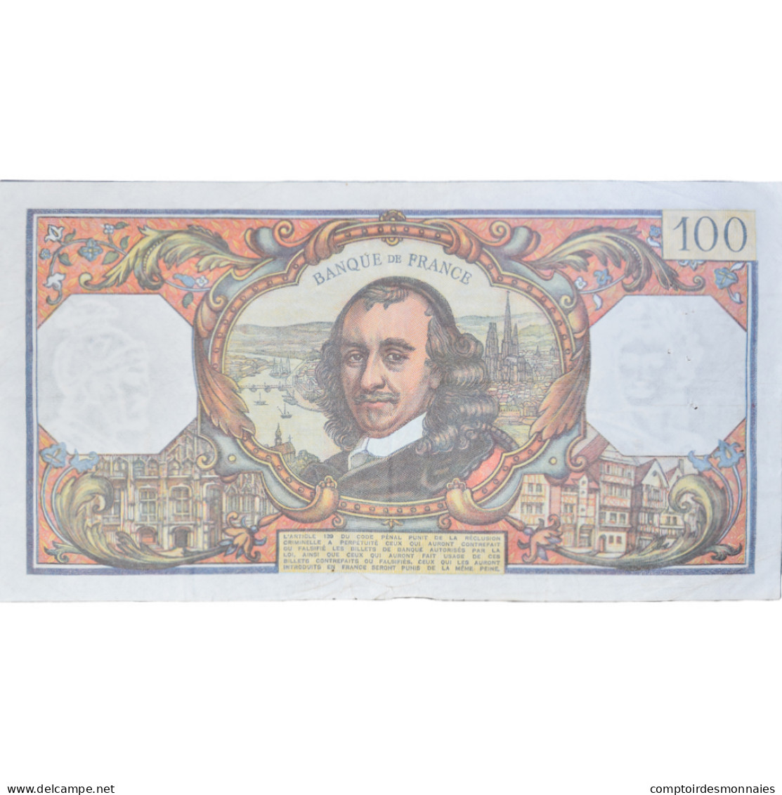 France, 100 Francs, Corneille, 1978, K.118207054, TTB, Fayette:65.62, KM:149f - 100 F 1964-1979 ''Corneille''
