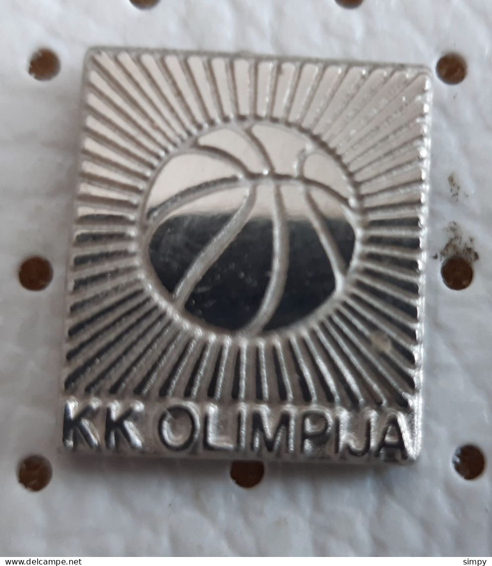 Basketball Club KK Olimpija Slovenia Vintage Pin - Basketball