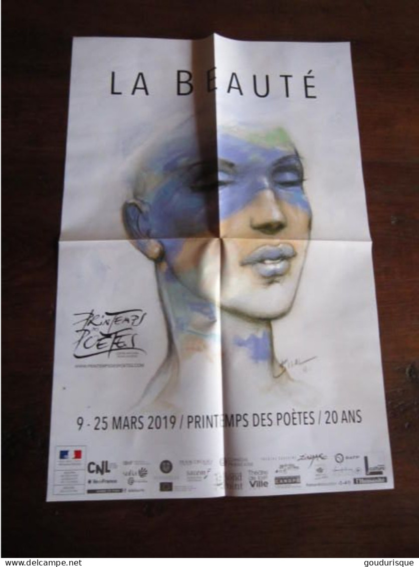 Affiche Enki BILAL - Le Printemps Des Poètes 2019 - 40 X 60 - Bilal