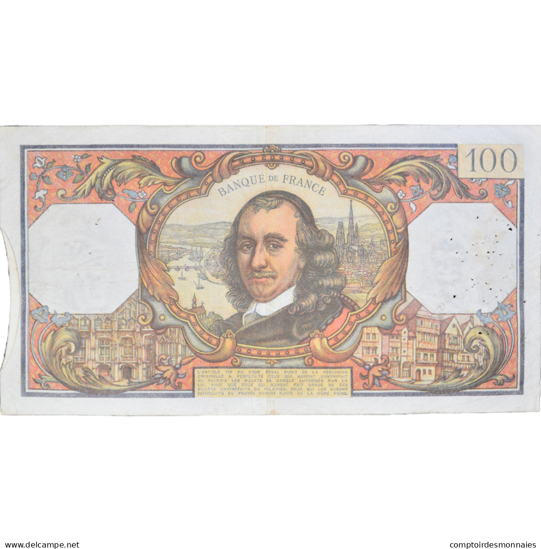 France, 100 Francs, Corneille, 1964, E.47982463, TTB, Fayette:65.31, KM:149c - 100 F 1964-1979 ''Corneille''