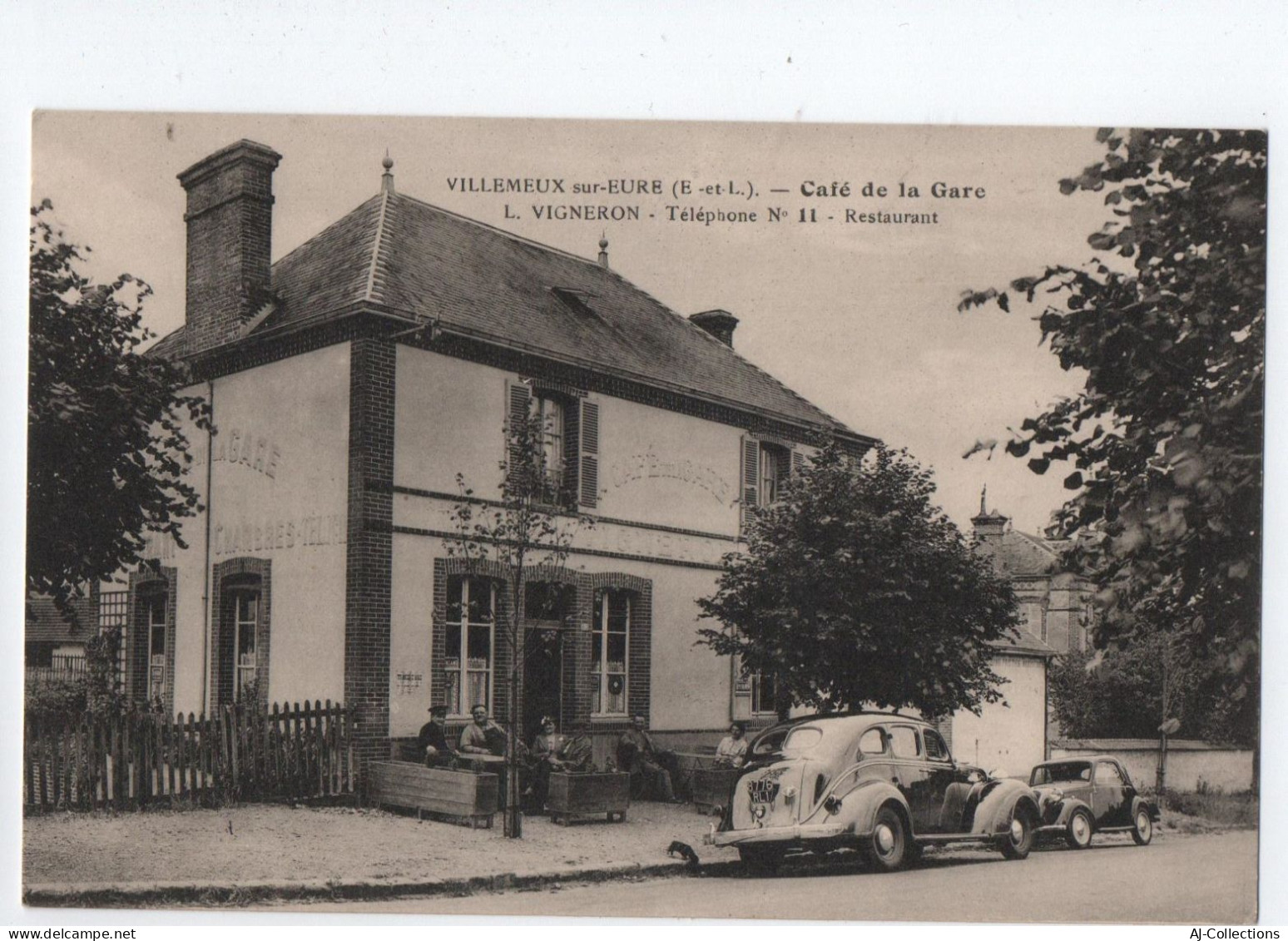 AJC - Villemeux Sur Eure Cafe De La Gare L VIGNERON - Villemeux-sur-Eure