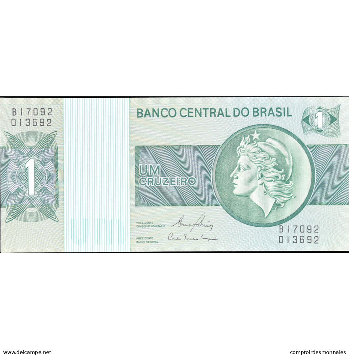 Billet, Brésil, 1 Cruzeiro, KM:191Ab, NEUF - Brésil