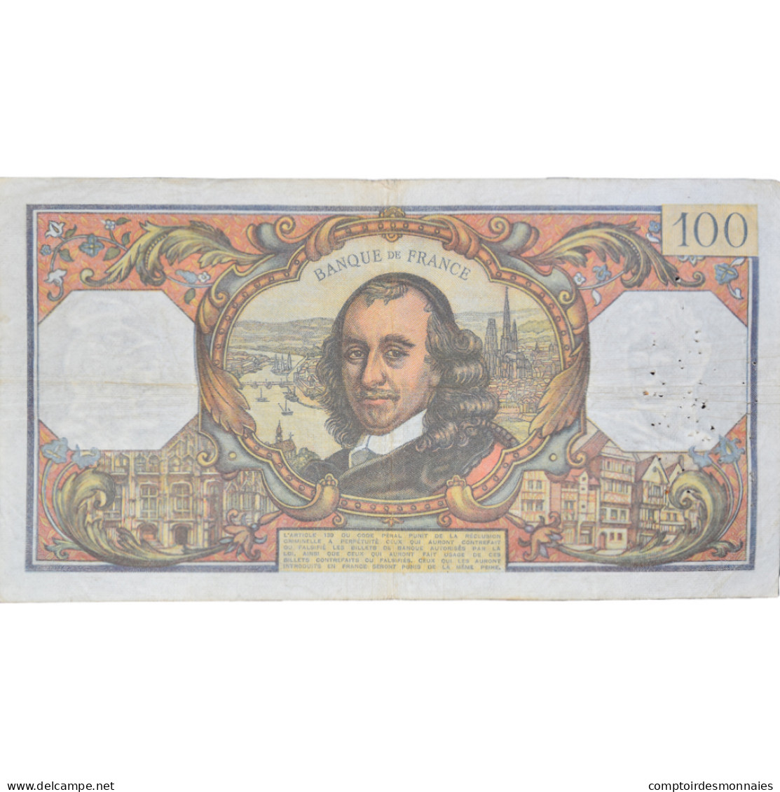 France, 100 Francs, Corneille, 1975, D.85603893, TTB, Fayette:65.48, KM:149e - 100 F 1964-1979 ''Corneille''