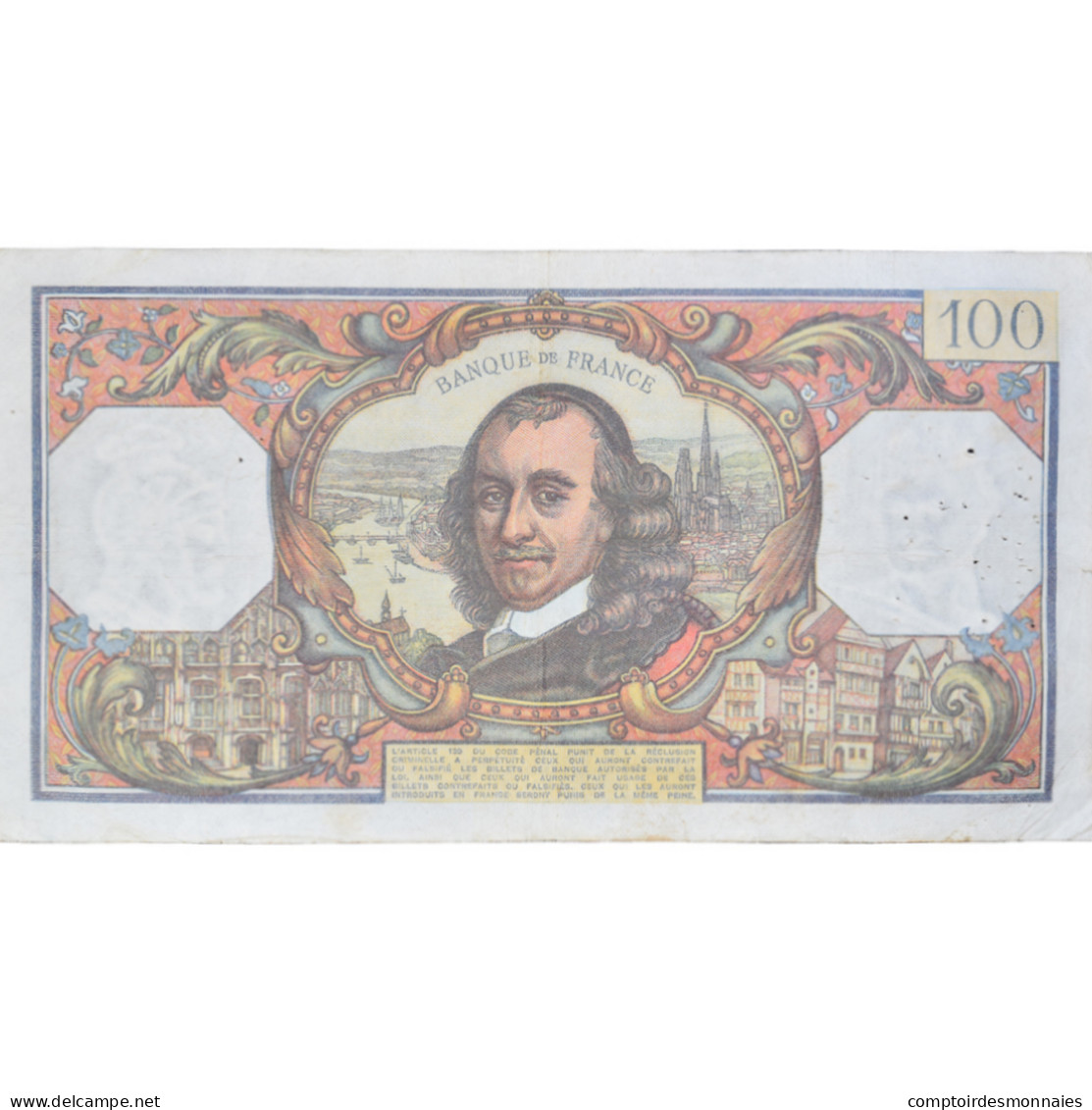 France, 100 Francs, Corneille, 1976, D.92442105, TB+, Fayette:65.51, KM:149f - 100 F 1964-1979 ''Corneille''