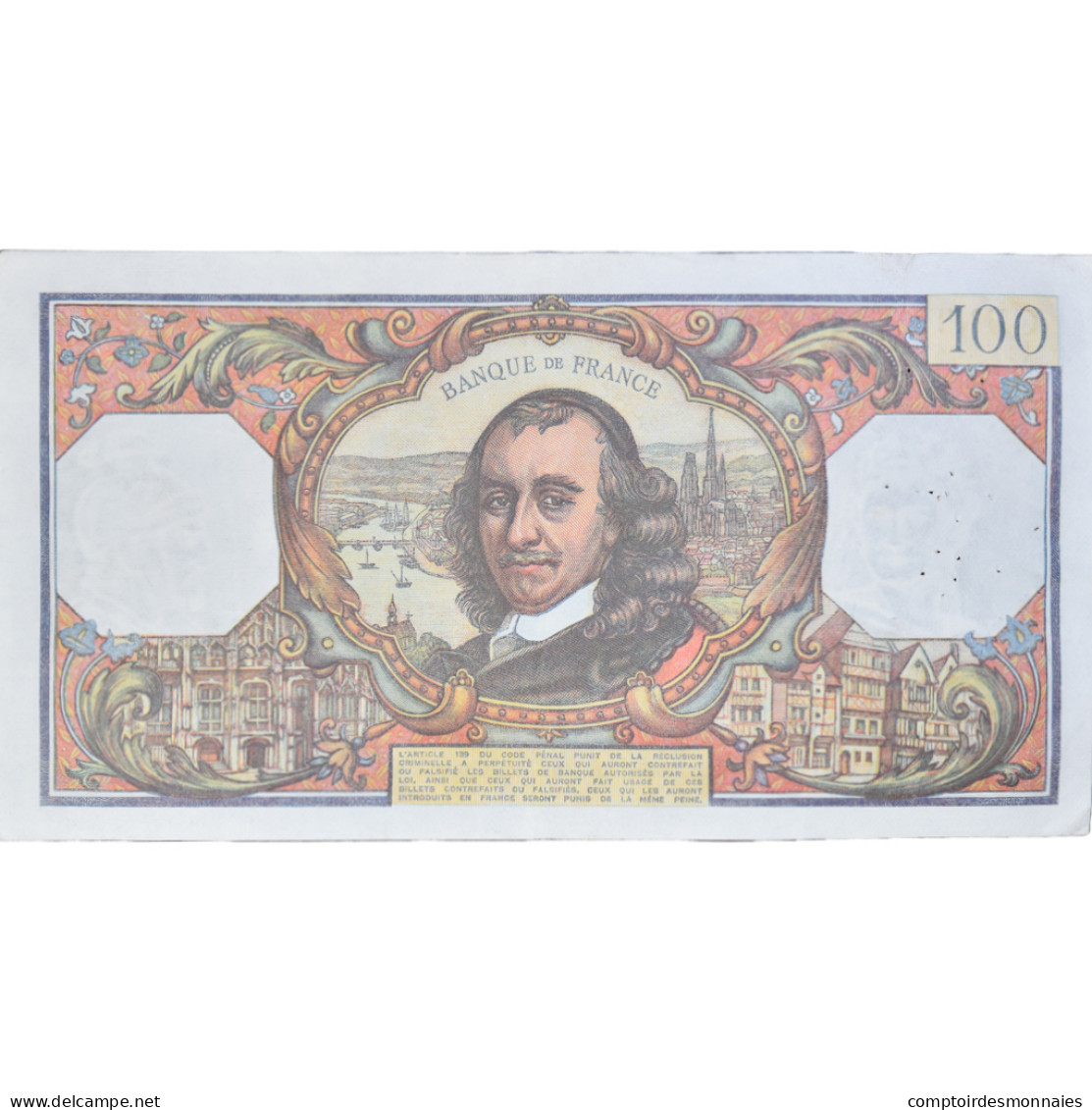 France, 100 Francs, Corneille, 1977, W.106399381, TTB, Fayette:65.57, KM:149f - 100 F 1964-1979 ''Corneille''