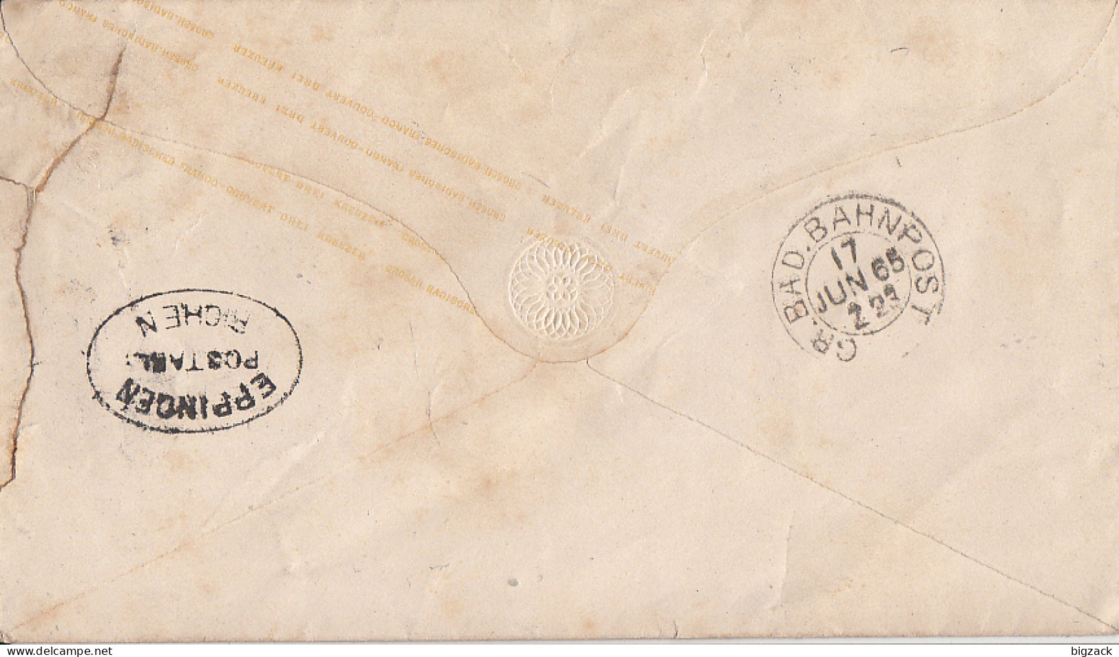 Baden GS-Umschlag 3 Kr. K2 Heidelberg 17.6. Gel. Nach Richen Mit Bpst. Und Postablage Eppingen-Richen - Postal  Stationery