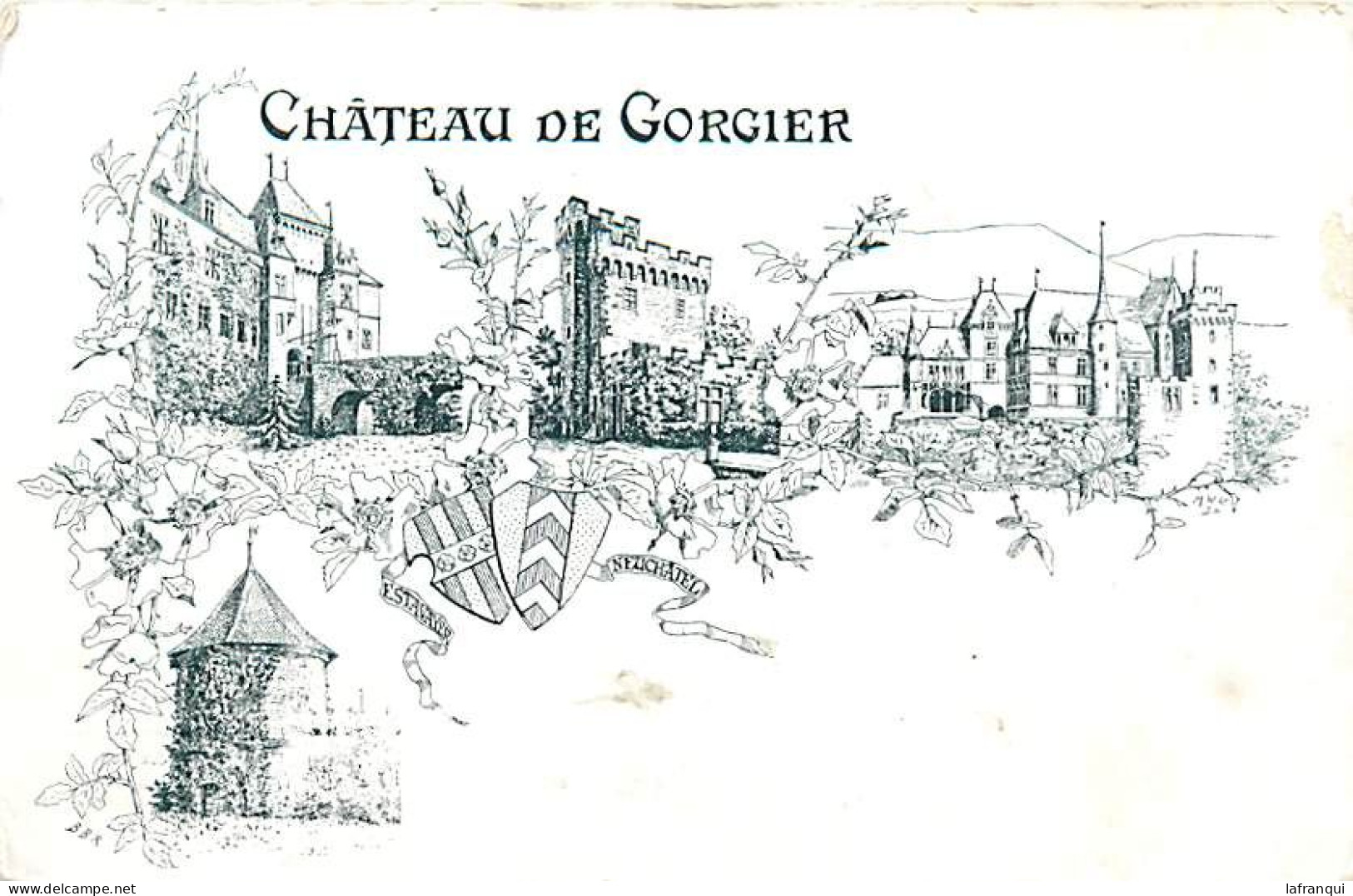 Pays Div-ref  DD522- Suisse -dessin Illustrateur - Le Chateau De Gorgier  - - Gorgier