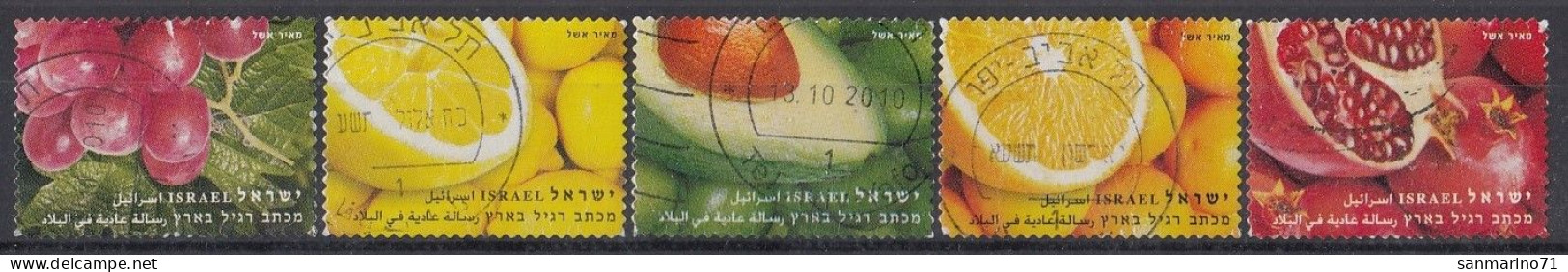 ISRAEL 2033-2037,used,falc Hinged,ftuits - Oblitérés (sans Tabs)