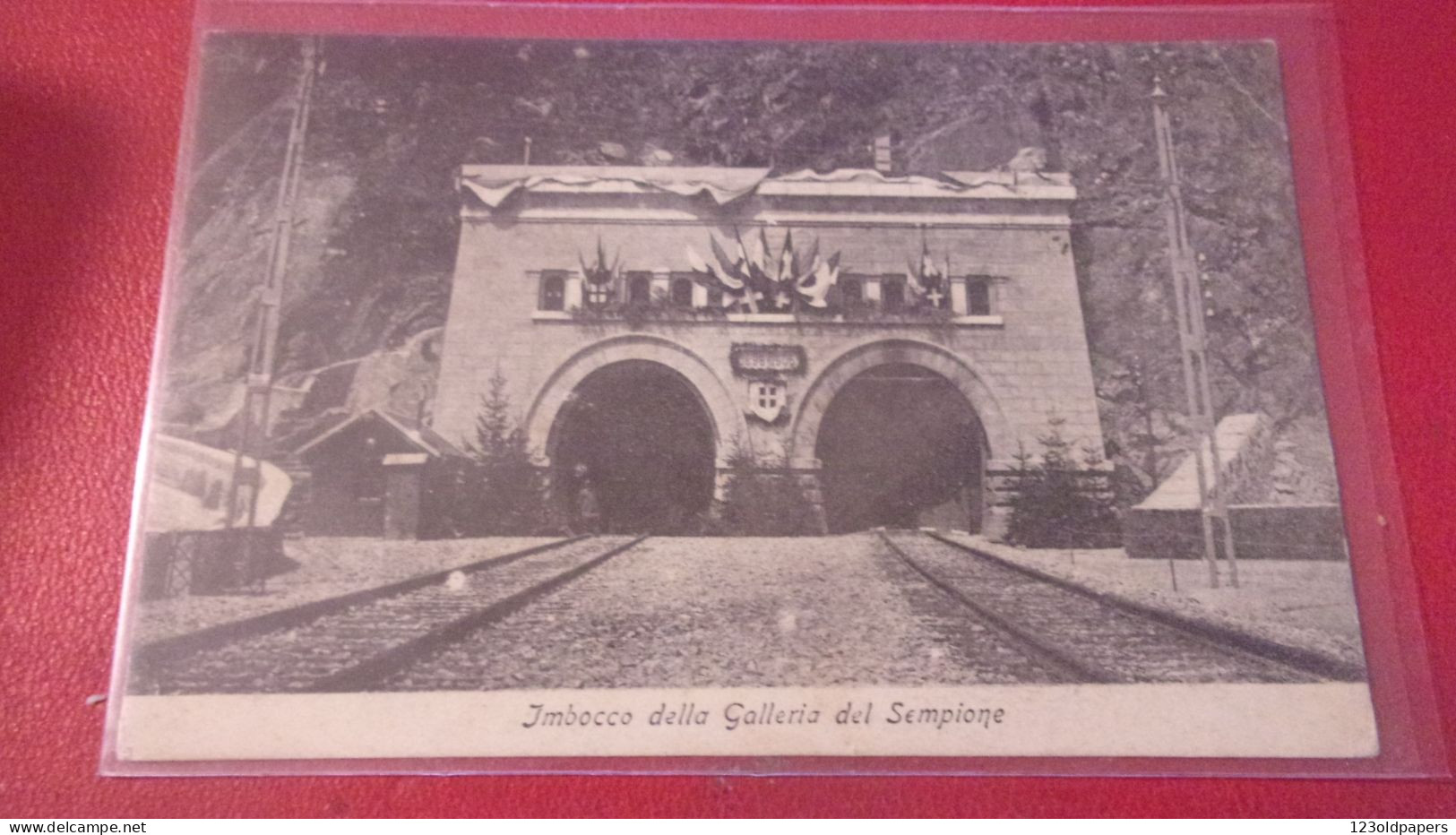 SUISSE  SCHWEISER SUISSE VS VALAIS IMBOCCO DELLA GALLERIA DEL SEMPIONE TUNNEL DU SIMPLON TRAIN - Simplon