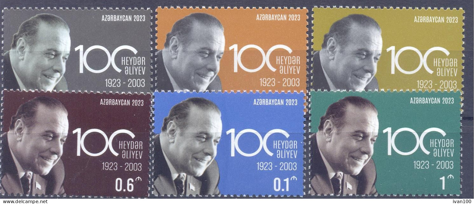 2023. Azerbaijan, Birth Centenary Of H. Aliyev, President Of Azerbaijan, 6v, Mint/** - Aserbaidschan