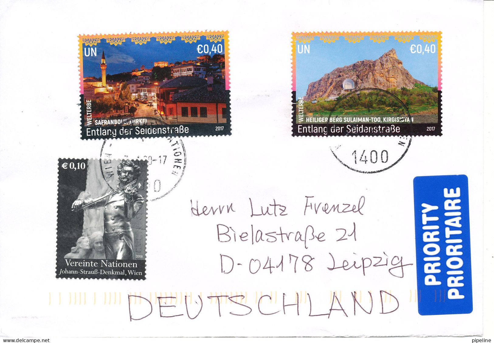 UN Vienna Austria Cover Sent To Germany 7-1-2020 Very Nice Cover - Cartas & Documentos