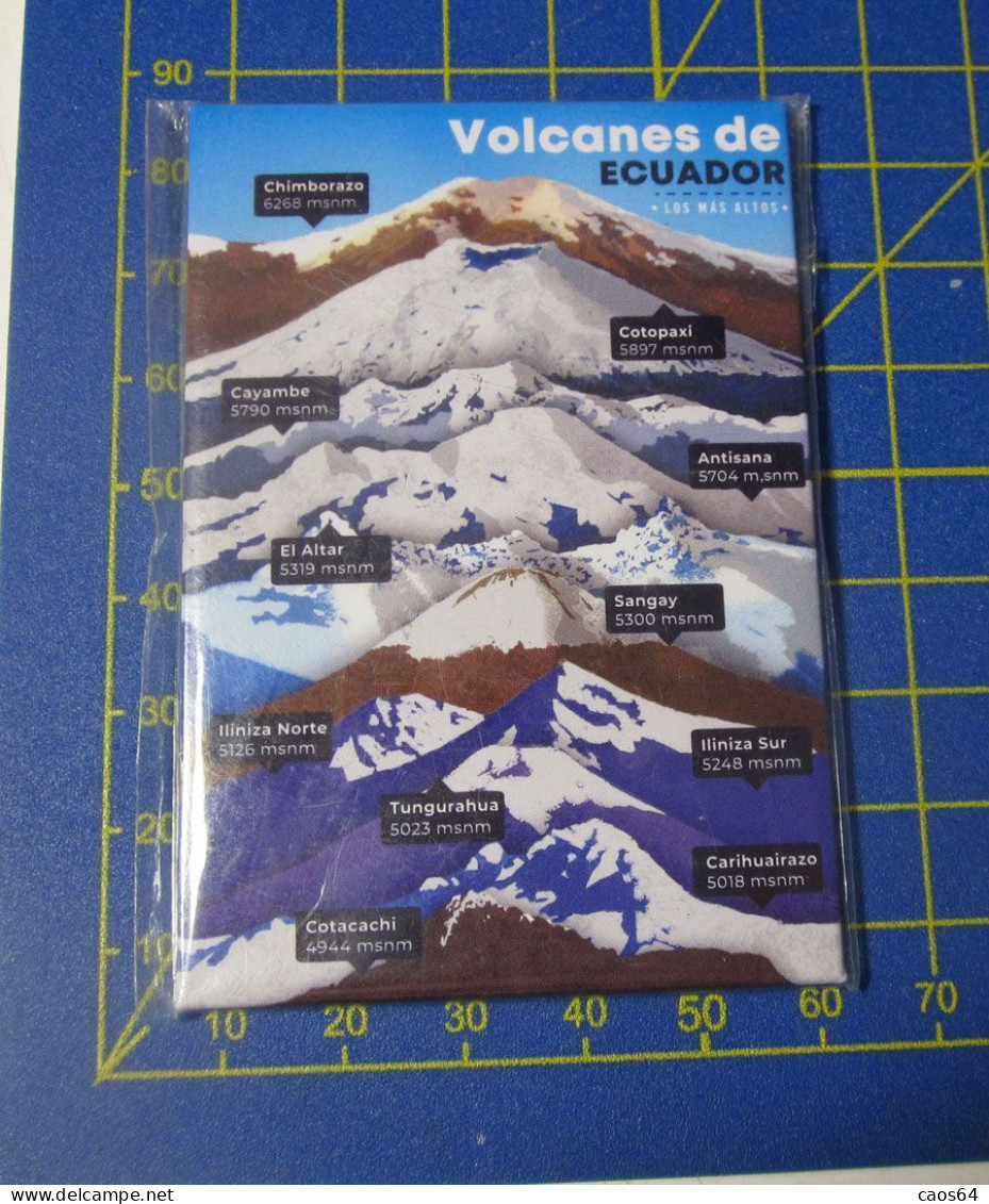 Ecuador Volcanes De Ecuador Magnete Calamita Souvenir - Reklame