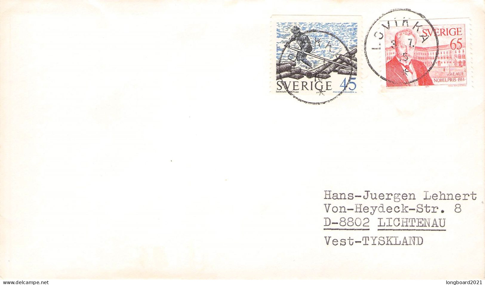 SWEDEN - MAIL 1975 LOVIKKA - DE / 2102 - Brieven En Documenten