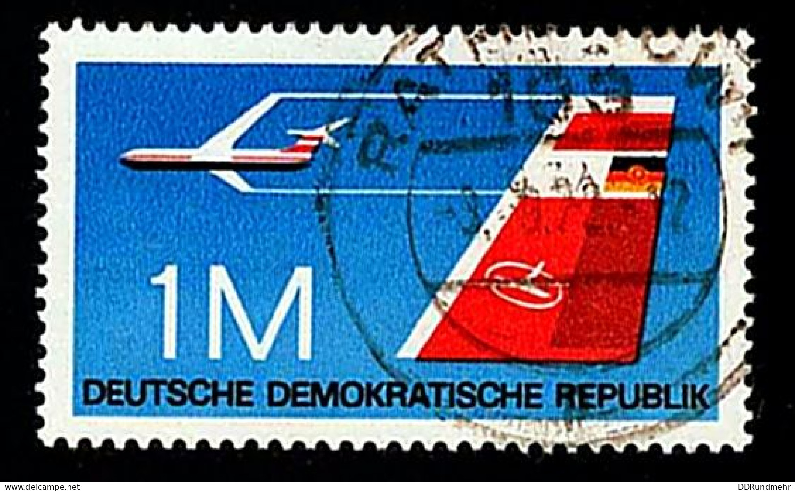 1972 Aircraft Michel DD 1752 Stamp Number DD 1369 Yvert Et Tellier DD 1439 Stanley Gibbons DD E1470 Used - Gebraucht