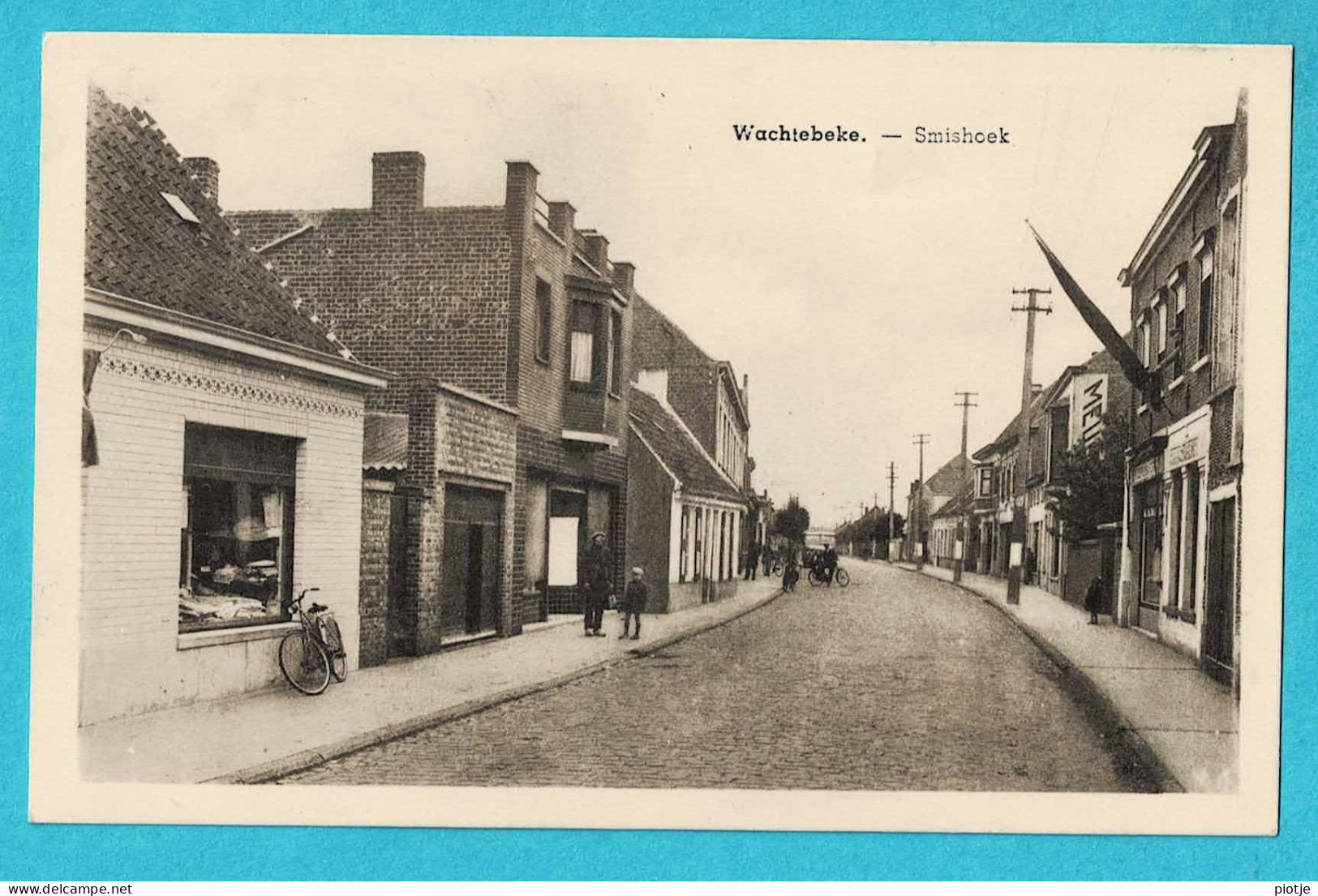 * Wachtebeke (Oost Vlaanderen) * (Edit Rouckhout Pauwels) Smishoek, Straatzicht, Unique, Old, Rare - Wachtebeke