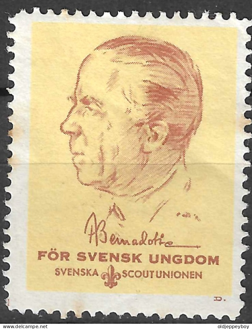 SWEDEN Svenska Scoutunionen SCOUTS SCOUTING   VIGNETTE Reklamemarke Erinnophilie  - Erinnofilia