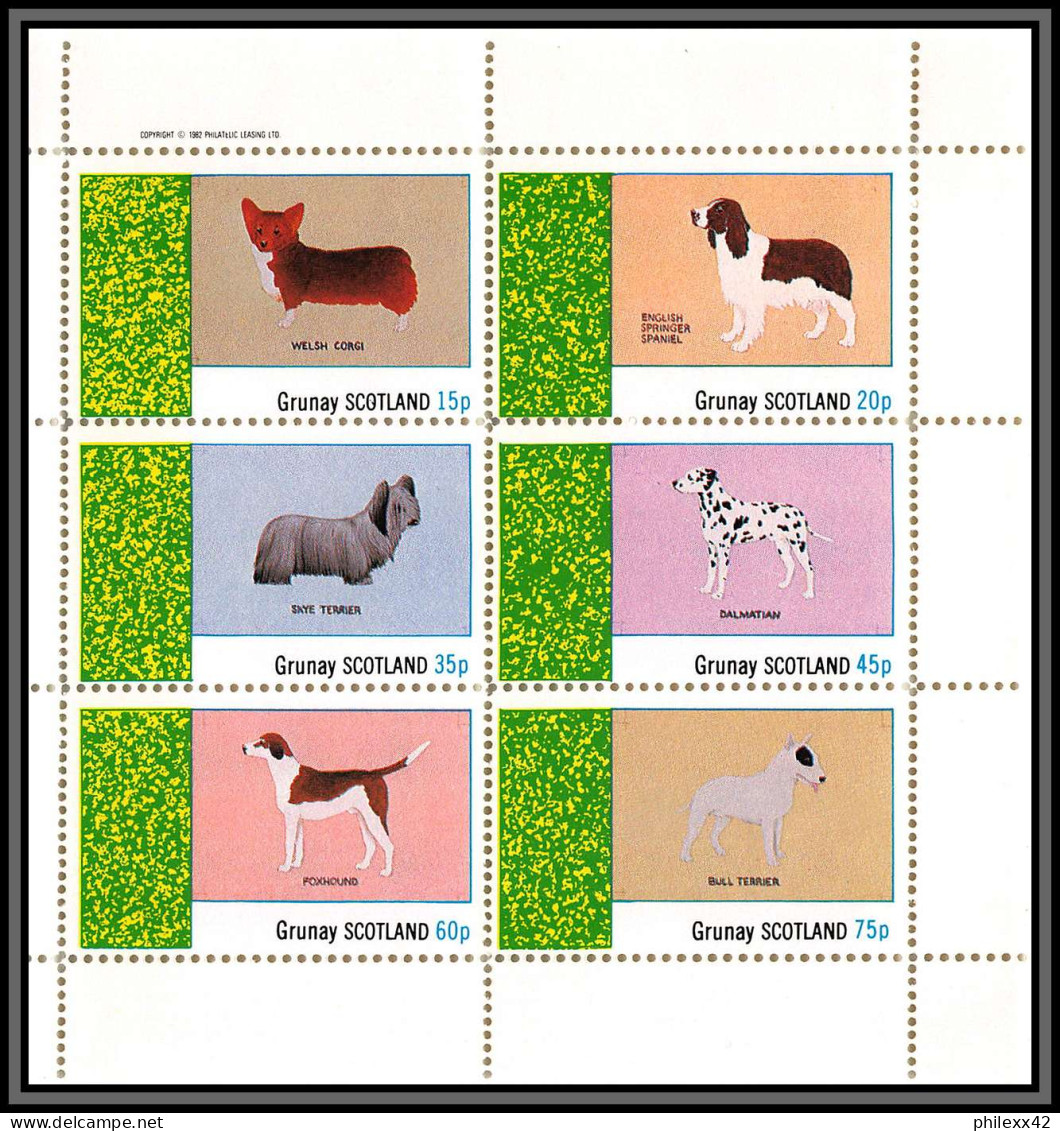 80905 Grunay Écosse (Scotland) Terrier Dalmatian Corgi Foxhound Chiens (chien Dog Dogs) TB Neuf  ** MNH Animaux Animals - Scotland